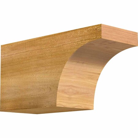 Ekena Millwork Huntington Rough Sawn Rafter Tail, Western Red Cedar, 6"W x 8"H x 16"L RFT06X08X16HUN00RWR